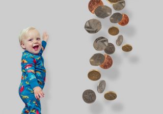 With a 2-week old baby and £1000 in the bank, MadeBrave began. Young Finley Dobbie, and money