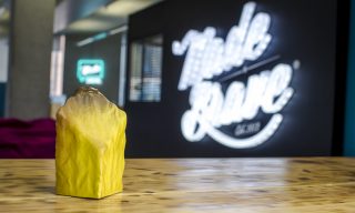 Chip Shop Awards 2016 Winner The Chip Shop award, sitting on a table