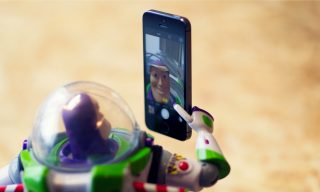 Tips for Taking Photos on your Phone Buzz Lightyear taking a selfie on an iPhone 5