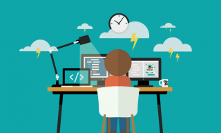 Useful Tools for Web Developers An illustration of a person working on a computer