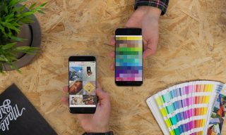 pantone app on iphone with pantone swatches