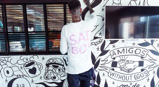 MadeBrave Values - Amigos Without Egos - Richard Davies Abandon Ship Illustrations on Boardroom Walls