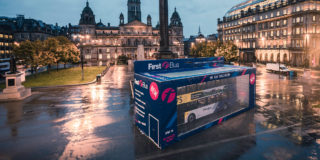 Photo of Bus in a Box at George Square in Glasgow