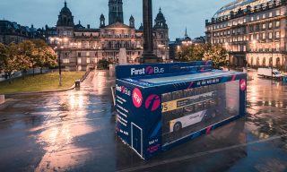Photo of Bus in a Box at George Square in Glasgow
