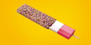 Giant Fab Bar on yellow background