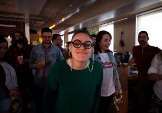 Kirsty dressing like a granny