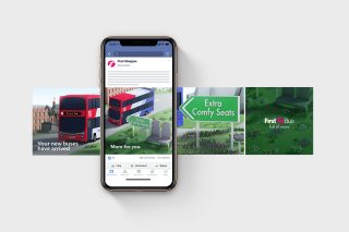 First Bus Mobile Carousel with phone