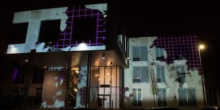 Madebrave New Studio Launch Party Building Projection Madebrave New Studio Launch Party Building Projection