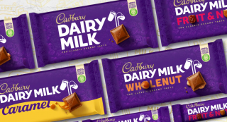 cadbury dairy milk bars laying flat