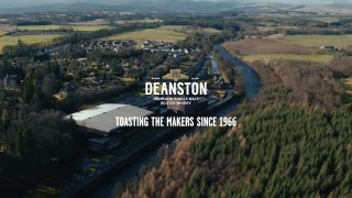 Aerial photo of the Deanston distillery