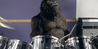 Cadburys Goriila Ad A gorrilla playing drums