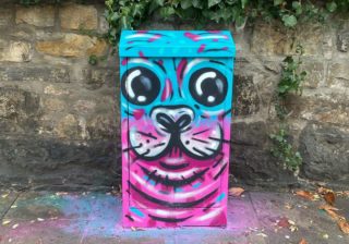 Photo of electric box painted by KMG