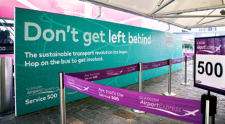 Photo of Airport Express Bus Stance that says 