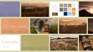 13 slides showing tomatin brand guidelines