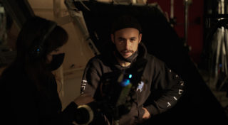 behind the scenes - Man working with cameras behind the scenes