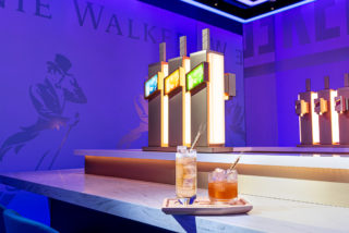 Johnnie Walker bar and drinks