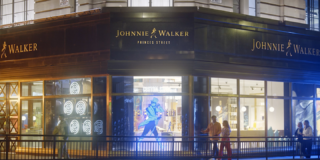 Johnnie Walker whisky experience building on Princes Street