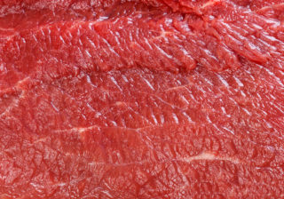 macro photo of red meat