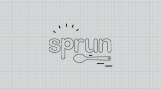video showing the development of the sprun logo