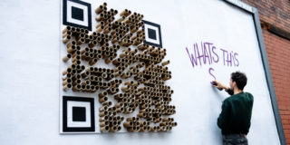 Catherine McEwan Foundation x MadeBrave - A Sh*t Campaign conzo throb with a spray paint can writing