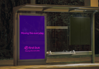 photo of a first bus Bus Stop Adshell