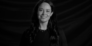 photo of Jennifer Reoch posing for the SAMH Wee Pink Dot campaign